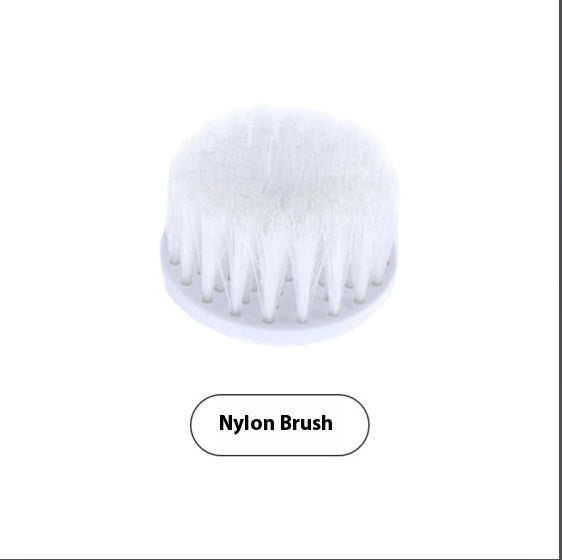 Nylon brush head for electric spin scrubber