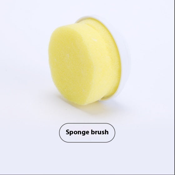 Sponge brush head for electric spin scrubber
