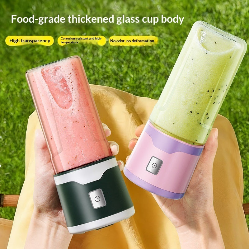 Juicer cup USB charging cable close-up