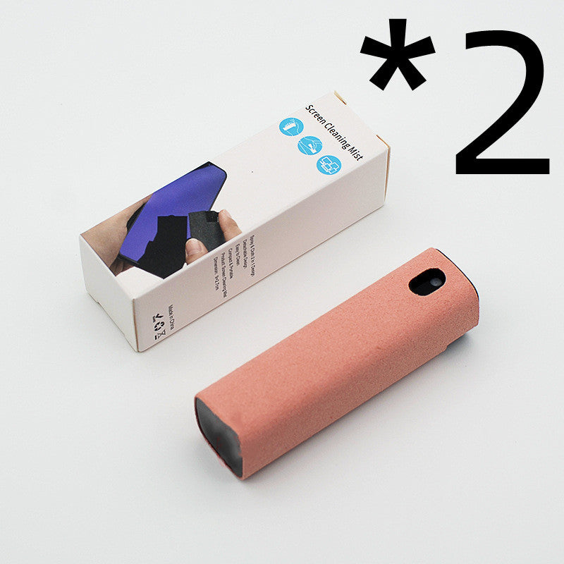 Pop-up phone screen cleaner and port brush, pink 2-pack