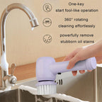 4-in-1 electric spin scrubber